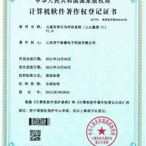 兒童發(fā)育行為評估系統(tǒng)（兒心量表-II）軟件著作權